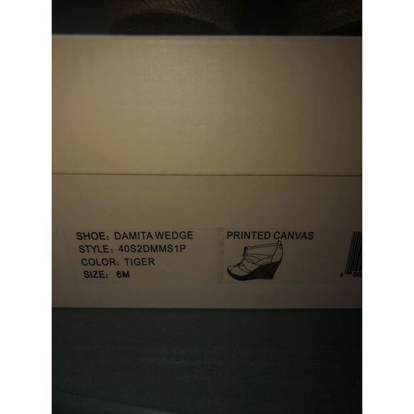 MICHAEL MICHAEL KORS Womens Tiger Platform Damita Wedge Espadrille Shoes 6 M - Picture 6 of 6